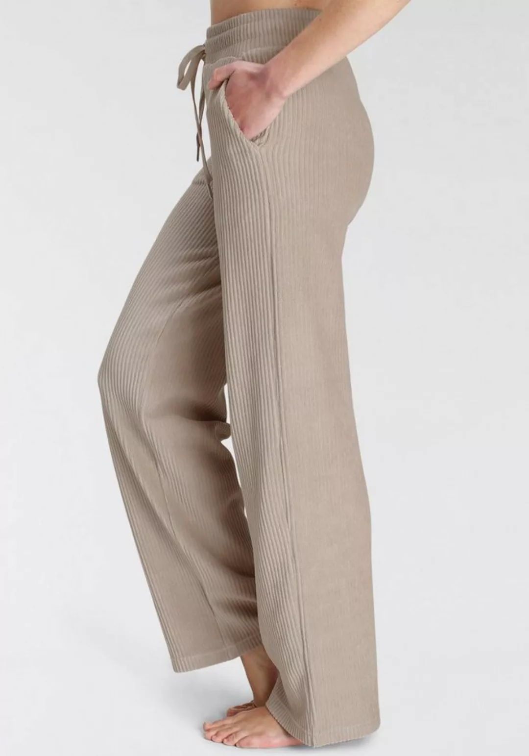 Vivance Homewearhose -Loungehose mit breiter elastischen Cord Struktur, Lou günstig online kaufen