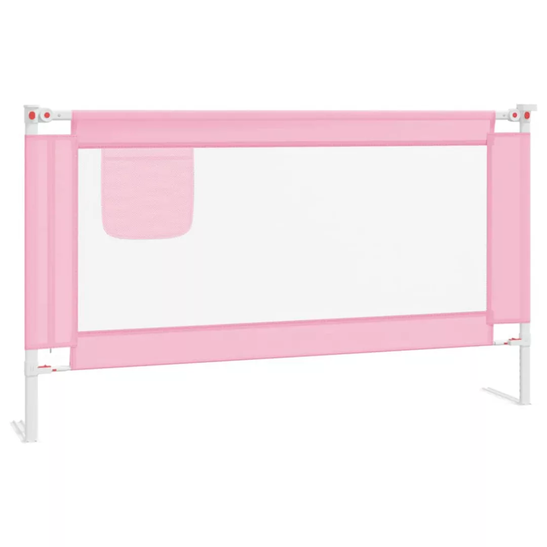 Kleinkind-bettschutzgitter Rosa 140x25 Cm Stoff günstig online kaufen