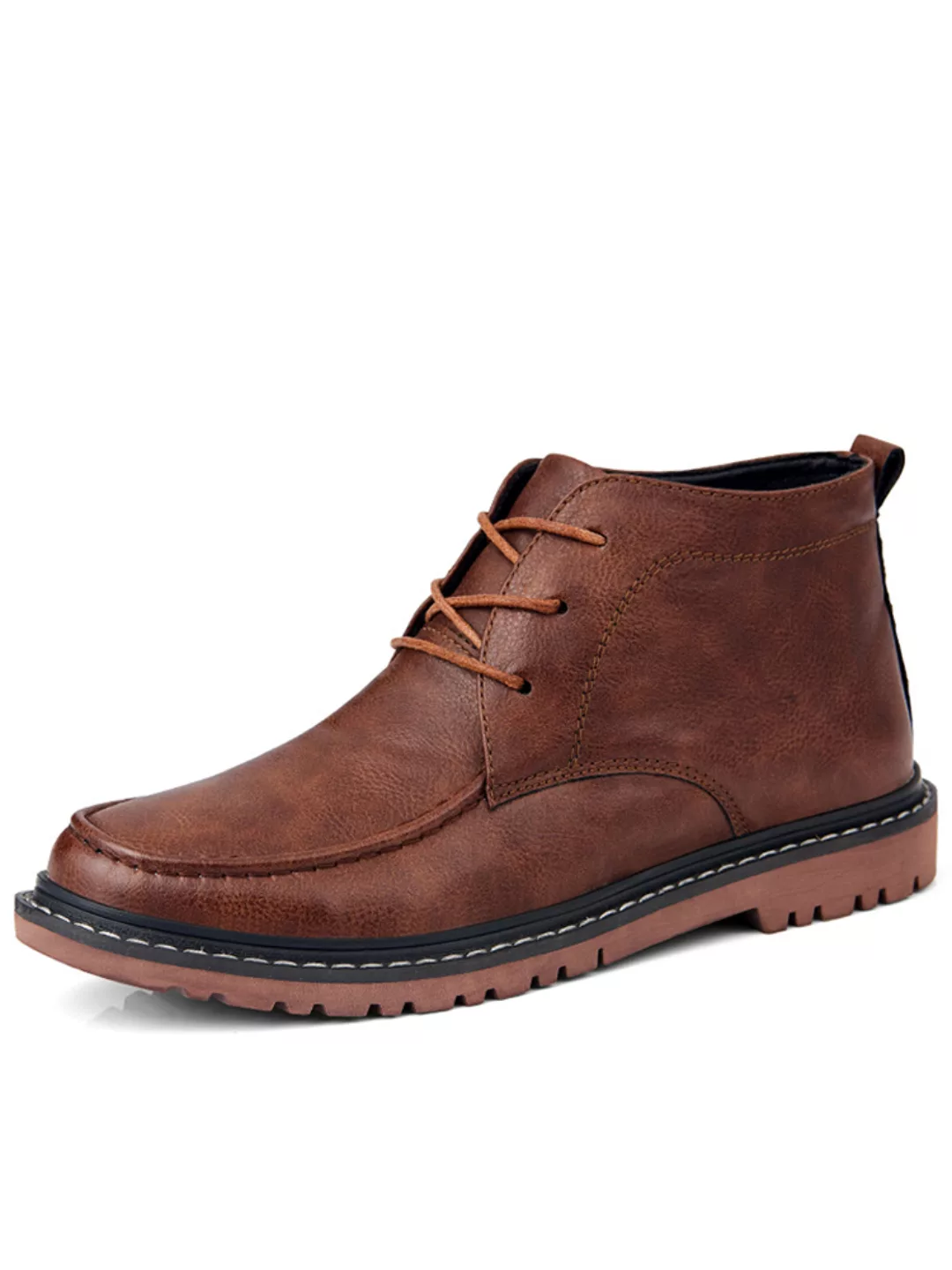 Herren Pure Color Mikrofaser Leder rutschfest lässig Knöchel Stiefel günstig online kaufen