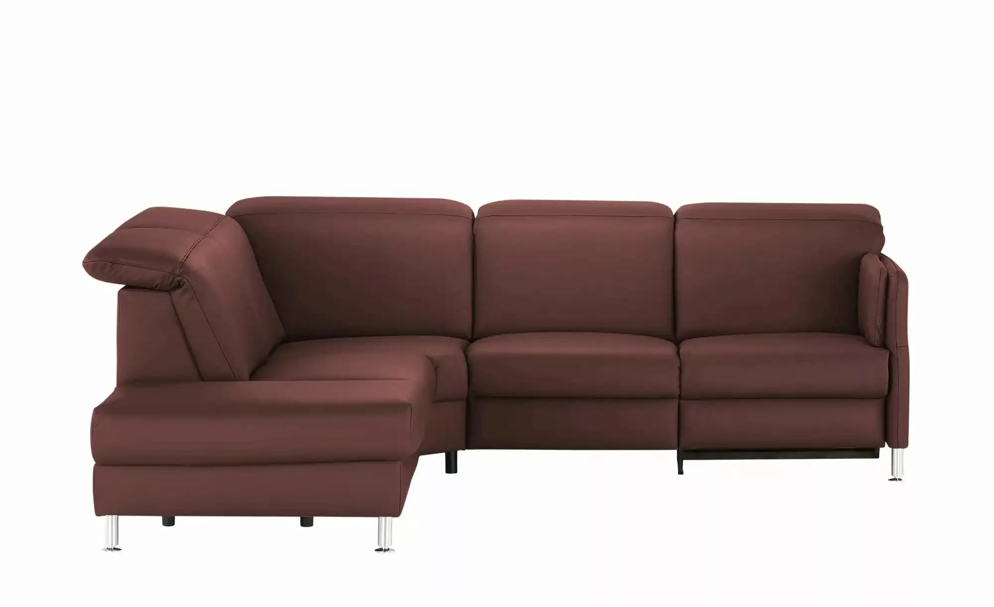 meinSofa Leder-Ecksofa  Leon ¦ rot ¦ Maße (cm): B: 259 H: 83 T: 236 Polster günstig online kaufen