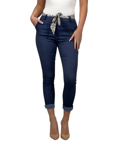 Mississhop Stretch-Hose Female Damen Stretch Klassische Chino Hose mit gemu günstig online kaufen