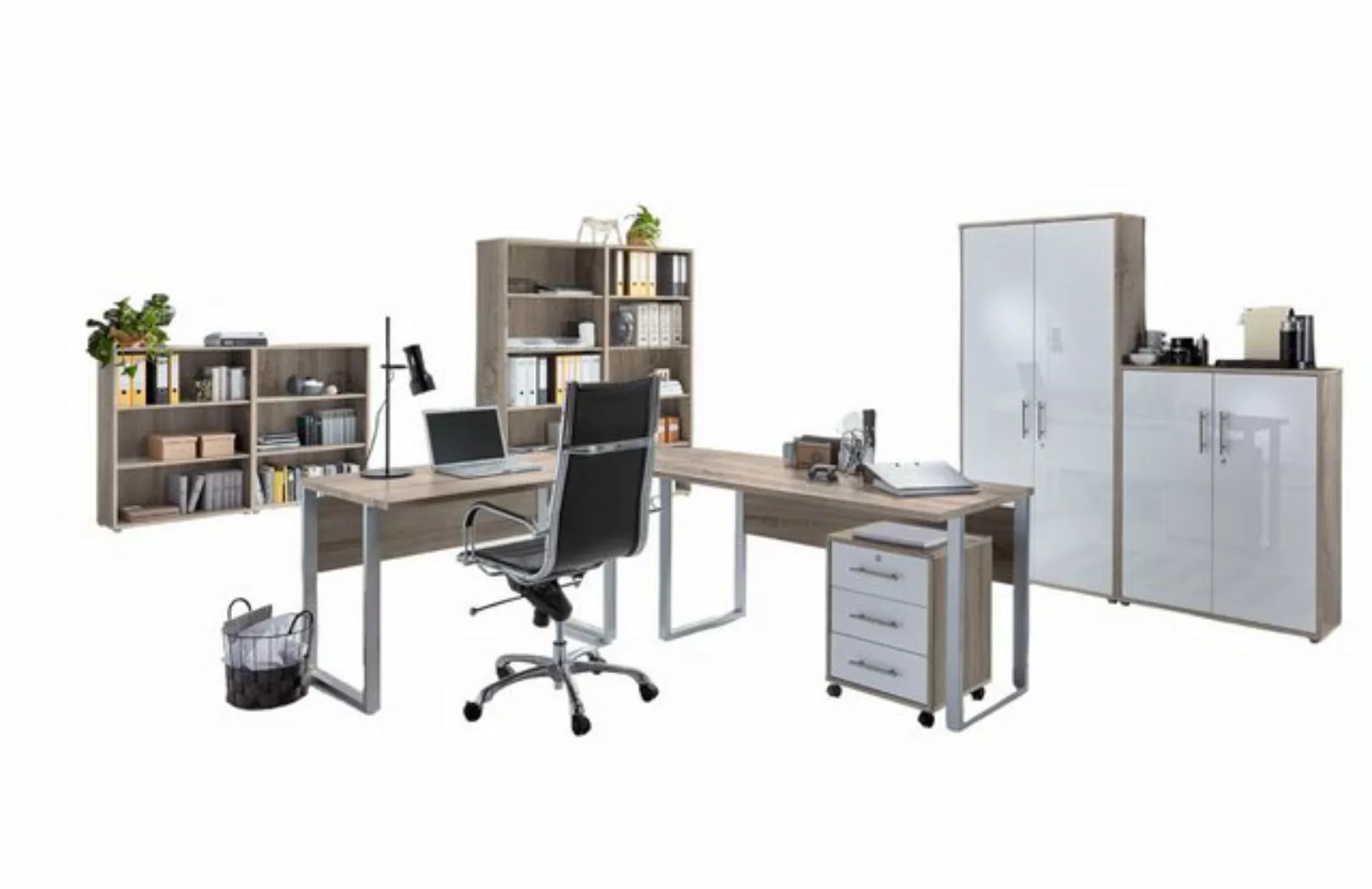 moebel-dich-auf Aktenschrank OFFICE EDITION Set 6 (abschließbar, Schreibtis günstig online kaufen