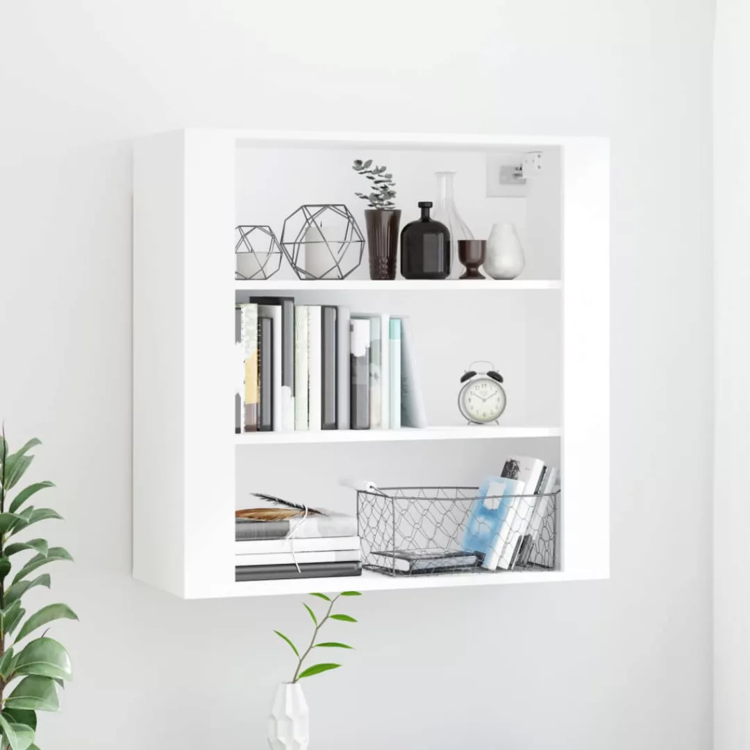 Vidaxl Wandschrank Weiß 80x33x80 Cm Holzwerkstoff günstig online kaufen