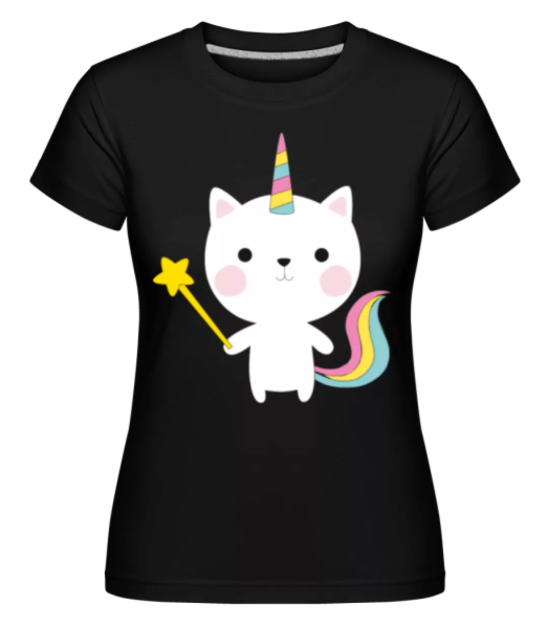 Zaubernde Einhorn Katze · Shirtinator Frauen T-Shirt günstig online kaufen