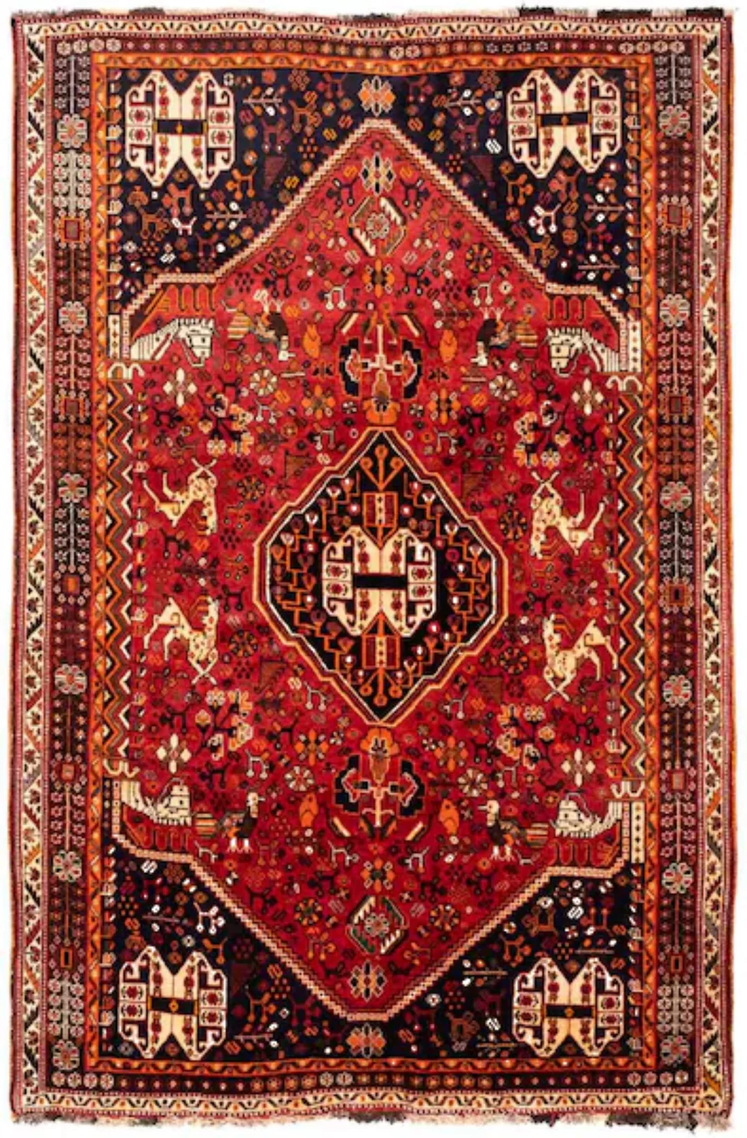 morgenland Wollteppich »Shiraz Medaillon 251 x 168 cm«, rechteckig günstig online kaufen