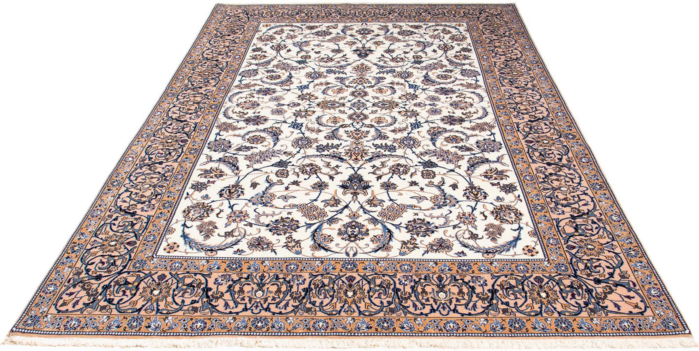 morgenland Orientteppich »Perser - Nain - Premium - 263 x 170 cm - beige«, günstig online kaufen