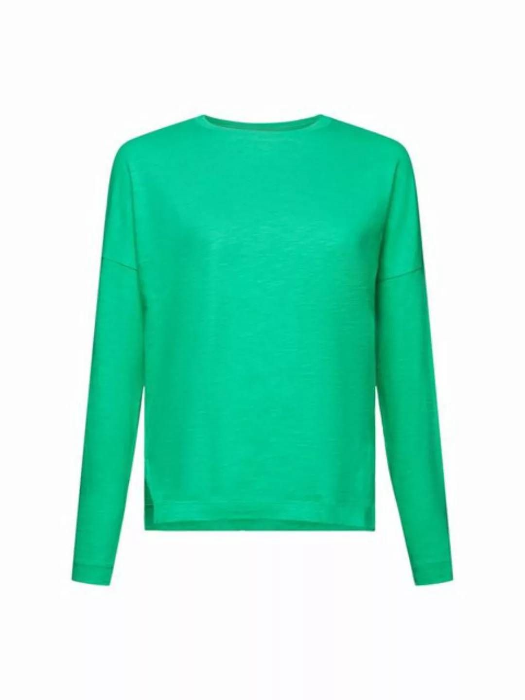 Esprit Langarmshirt Basic-Longsleeve aus Jersey (1-tlg) günstig online kaufen