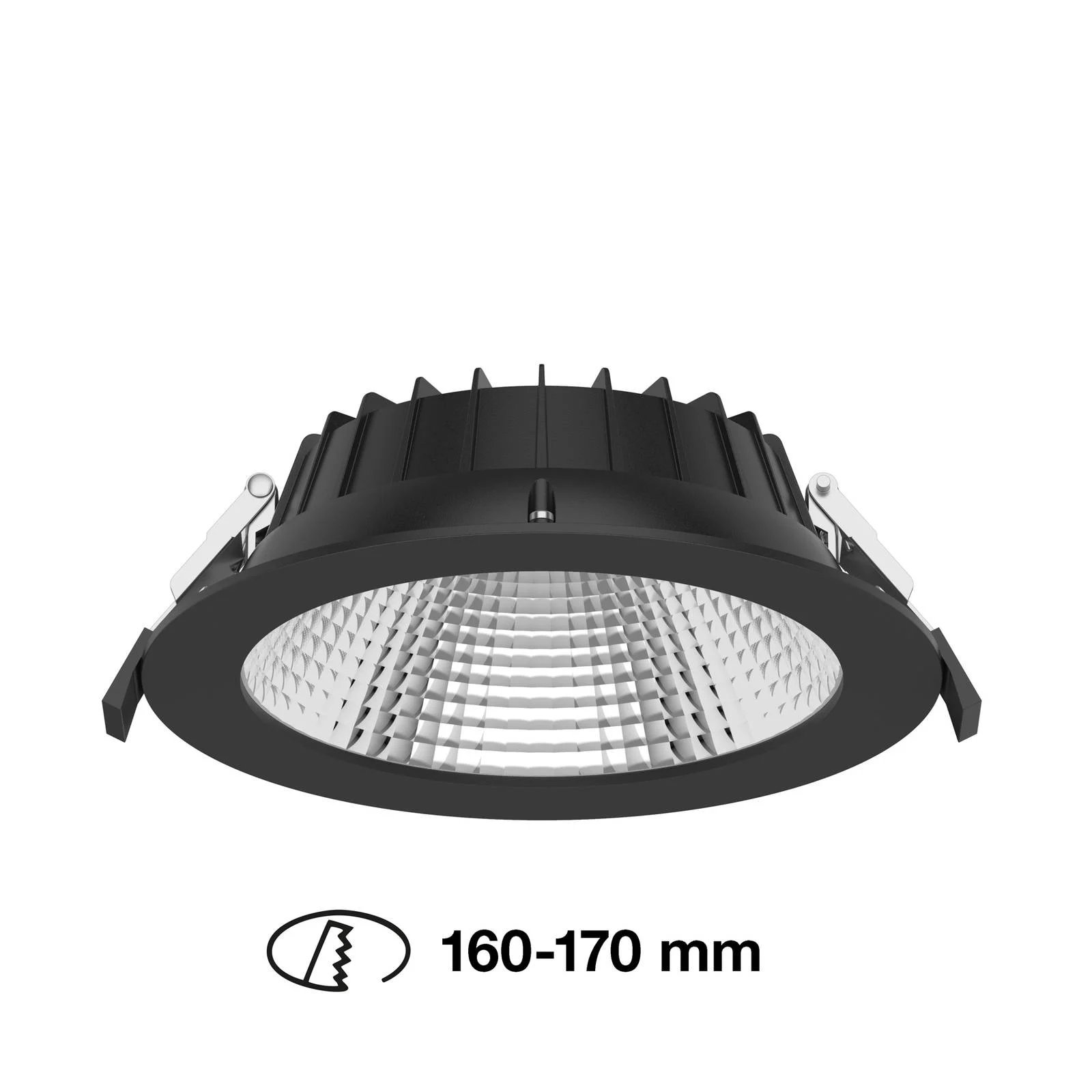 SLC Shift LED-Einbaustrahler Ø 19cm CCT, schwarz günstig online kaufen