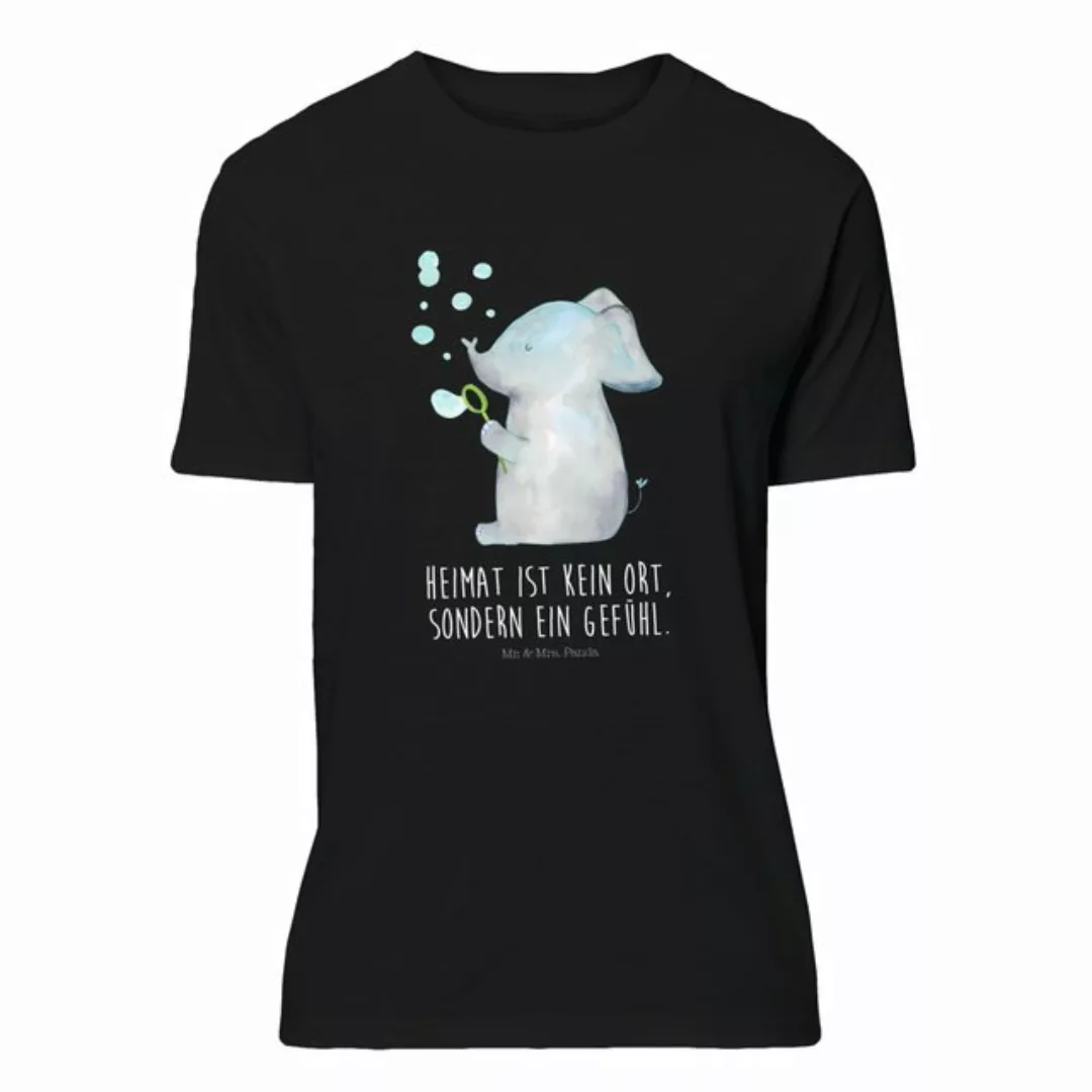 Mr. & Mrs. Panda T-Shirt Elefant Seifenblasen - Schwarz - Geschenk, Gefühl. günstig online kaufen