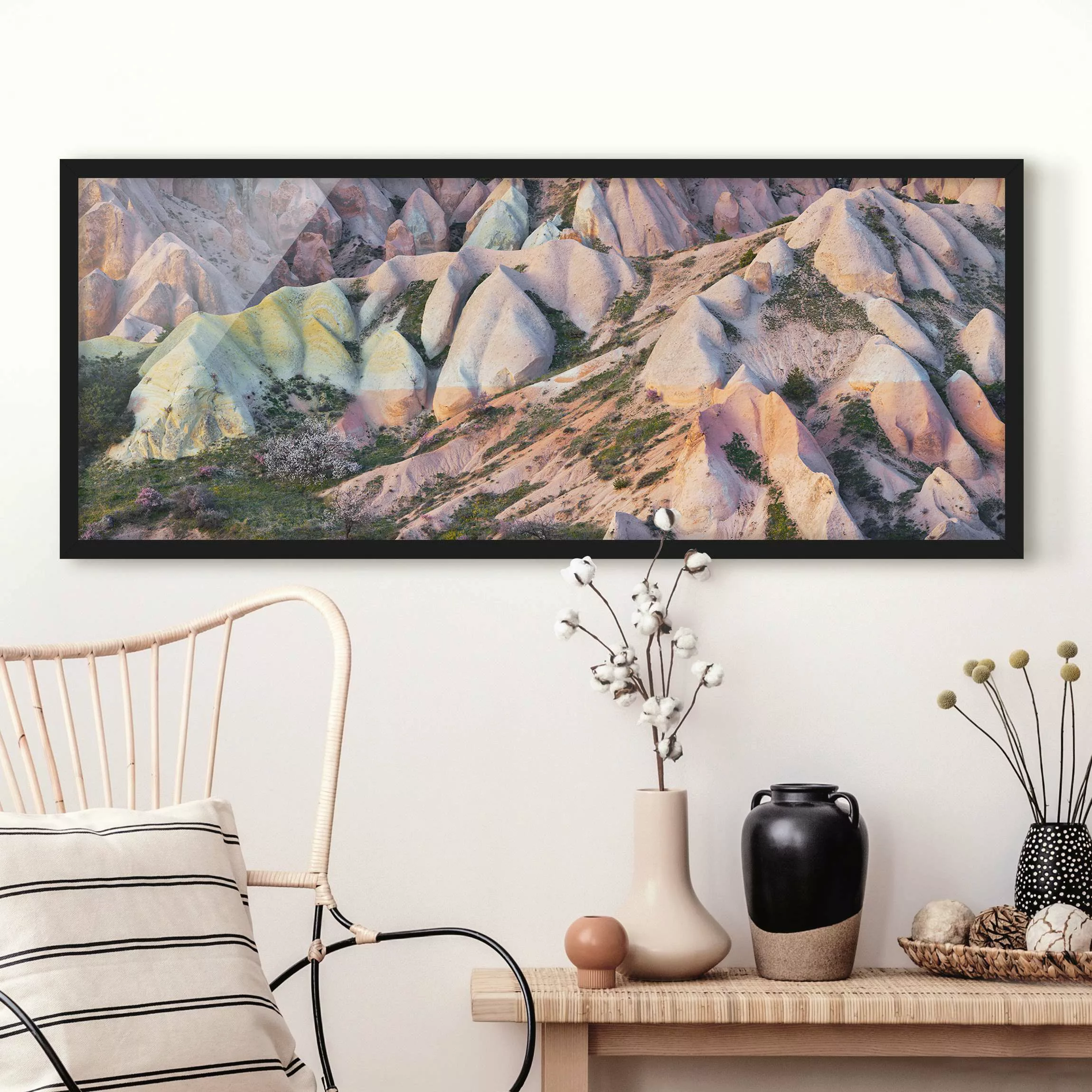 Bild mit Rahmen Natur & Landschaft - Panorama Tuffstein im Rosental günstig online kaufen