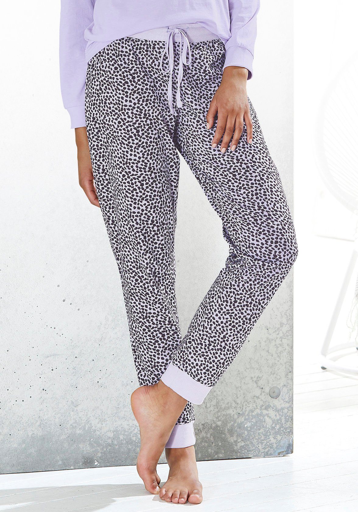 Vivance Dreams Schlafhose, mit Allover-Druck günstig online kaufen
