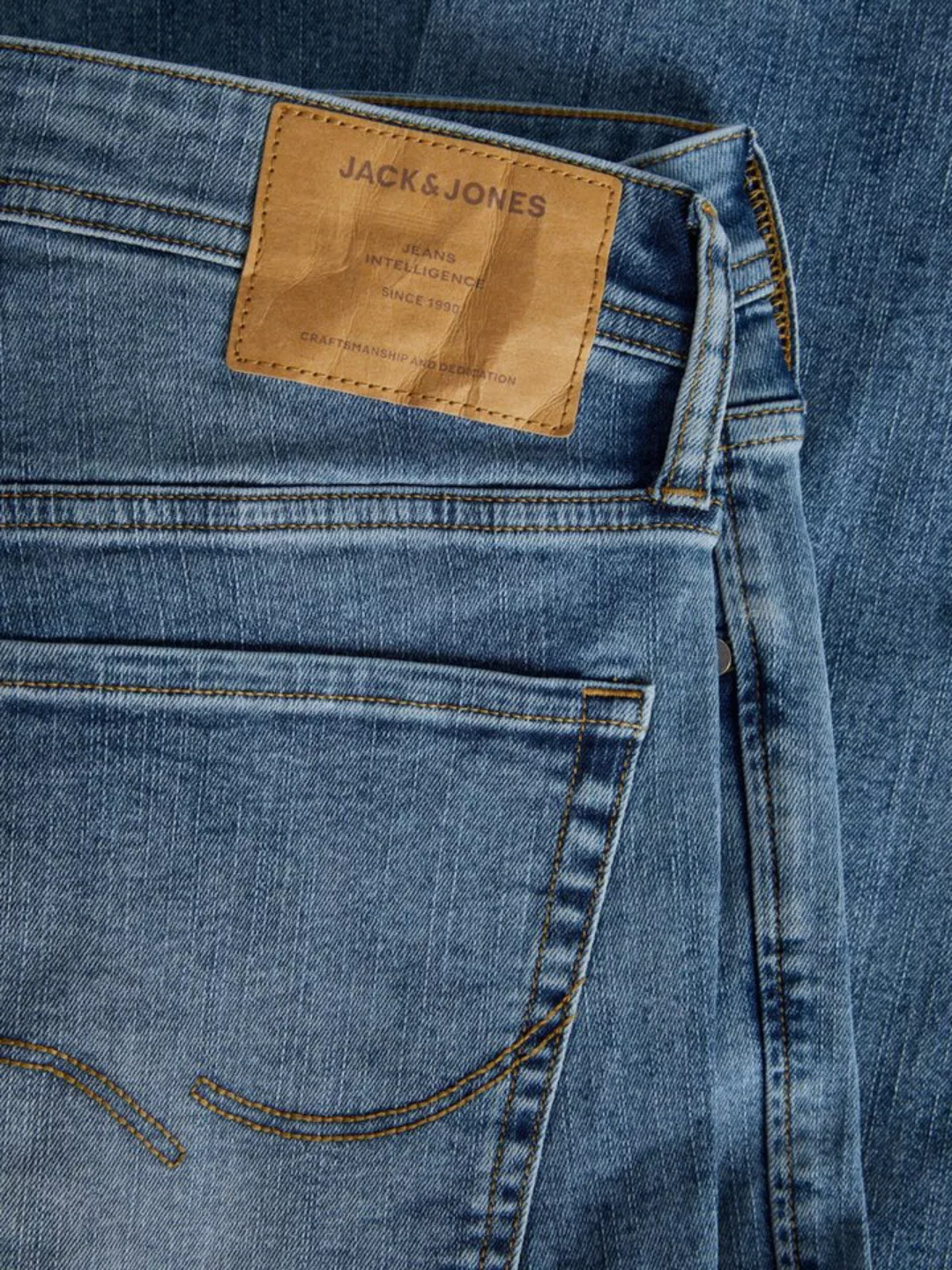 Jack & Jones Herren Jeans JJIGLENN JJORIGINAL MF 704 - Slim Fit - Blau - Bl günstig online kaufen
