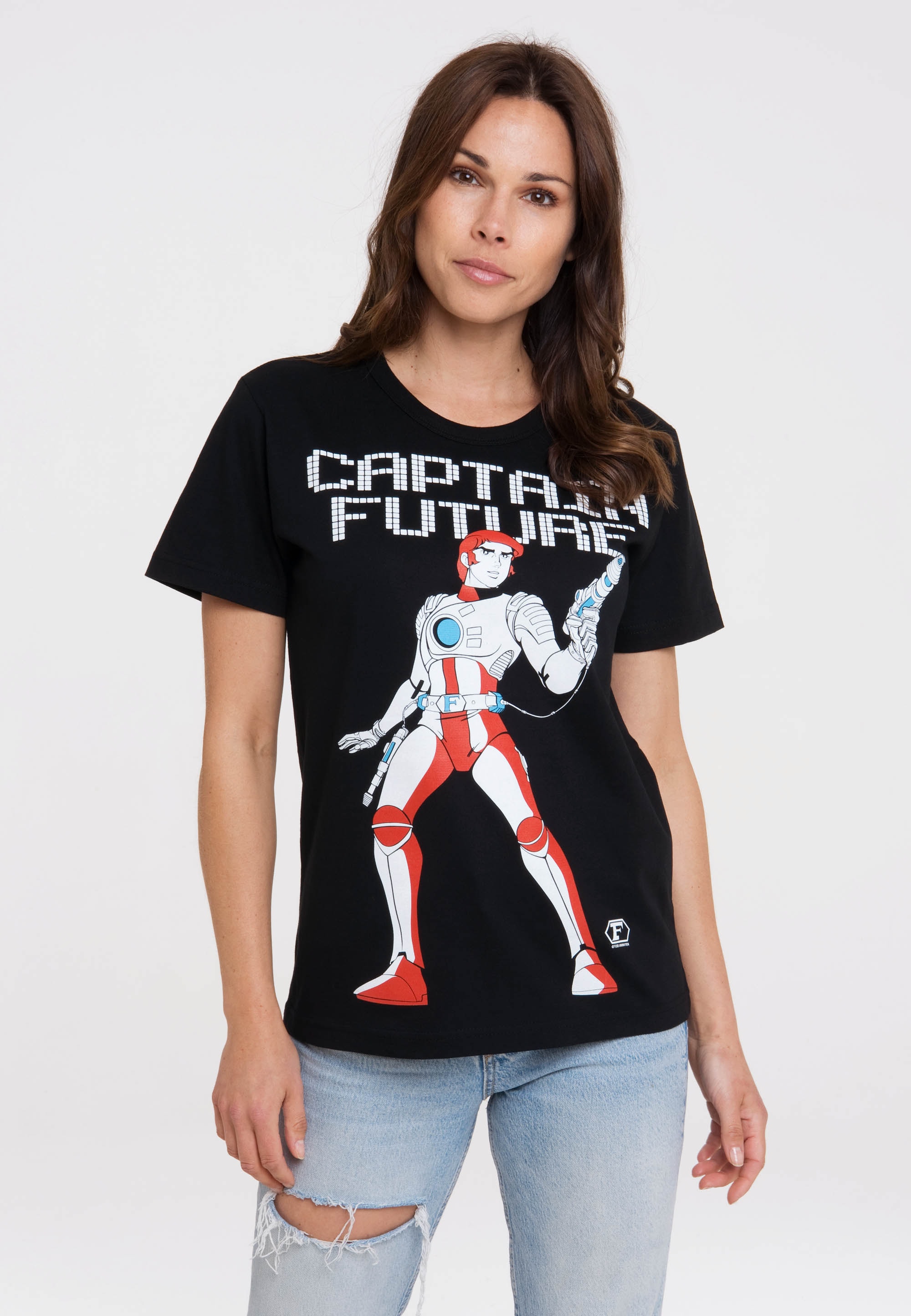 LOGOSHIRT T-Shirt "Captain Future", mit coolem Frontprint günstig online kaufen