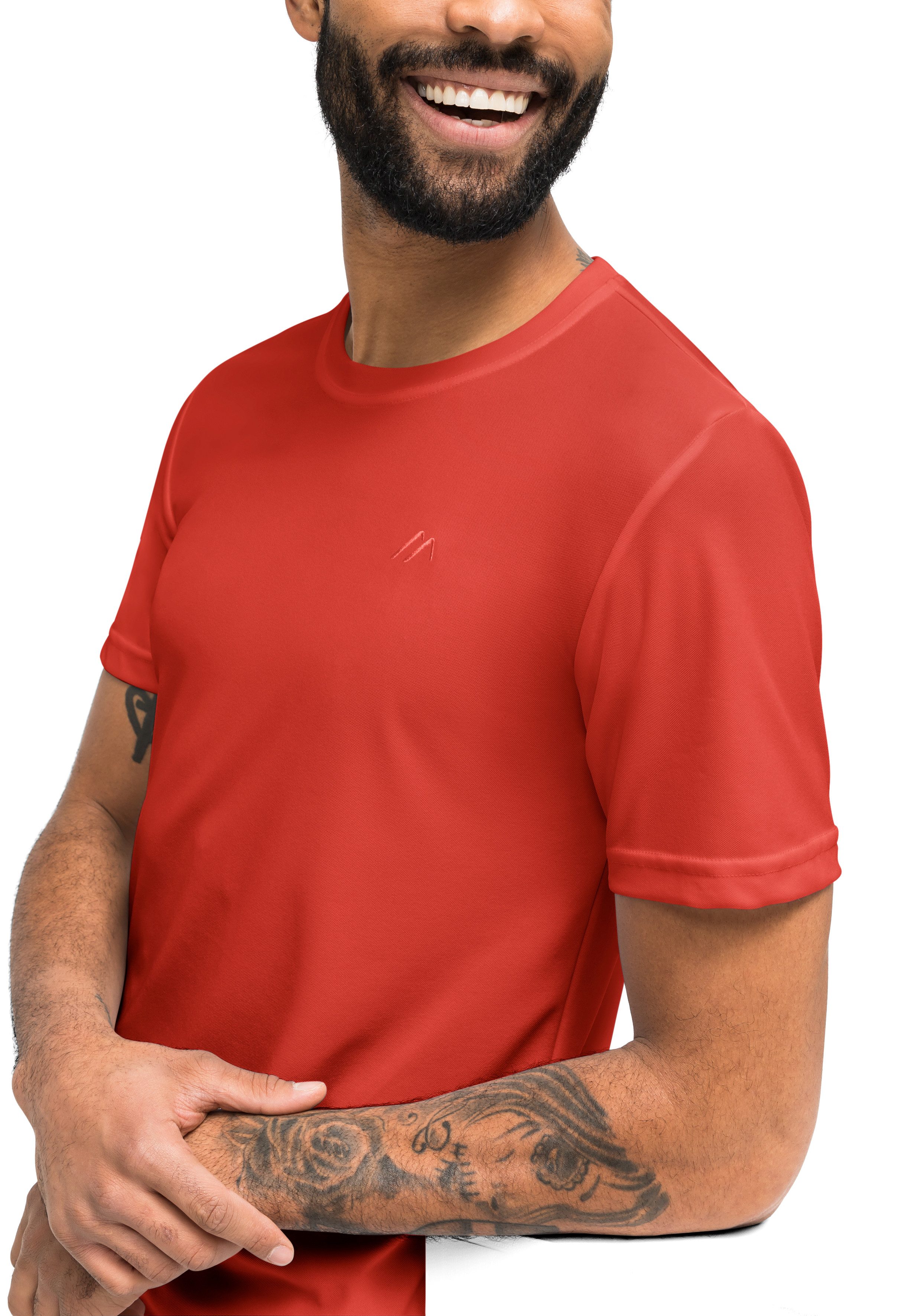 Maier Sports Funktionsshirt "Walter", Herren T-Shirt, rundhals pique Outdoo günstig online kaufen