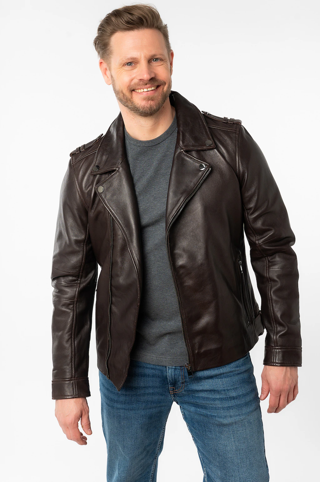 Mauritius Lederjacke "MMRibano SF", mit Reverskragen günstig online kaufen