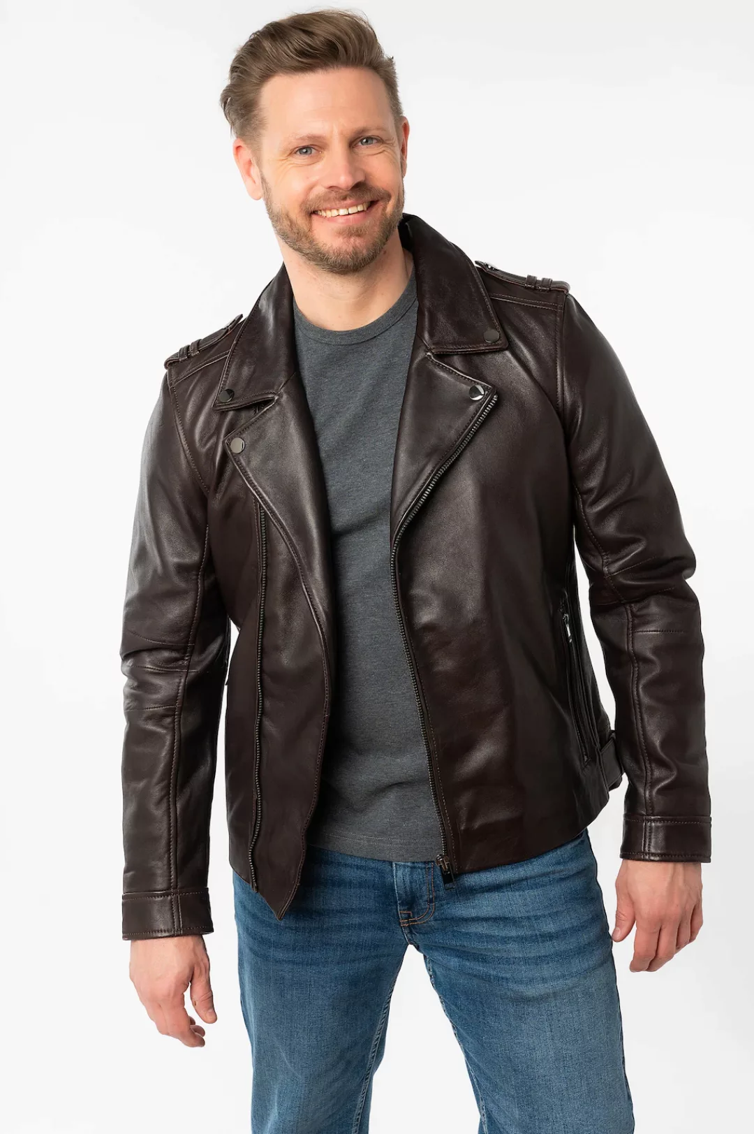 Mauritius Lederjacke "MMRibano SF", mit Reverskragen günstig online kaufen