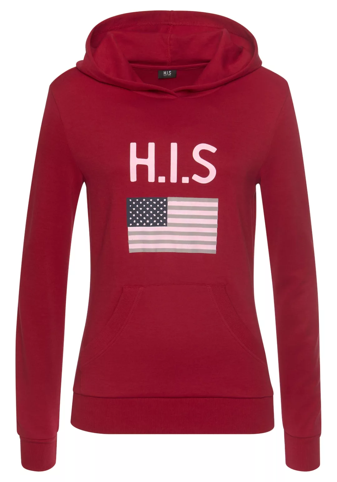 H.I.S Kapuzensweatshirt mit Logodruck und Kängurutasche, Loungeanzug, Hoodi günstig online kaufen