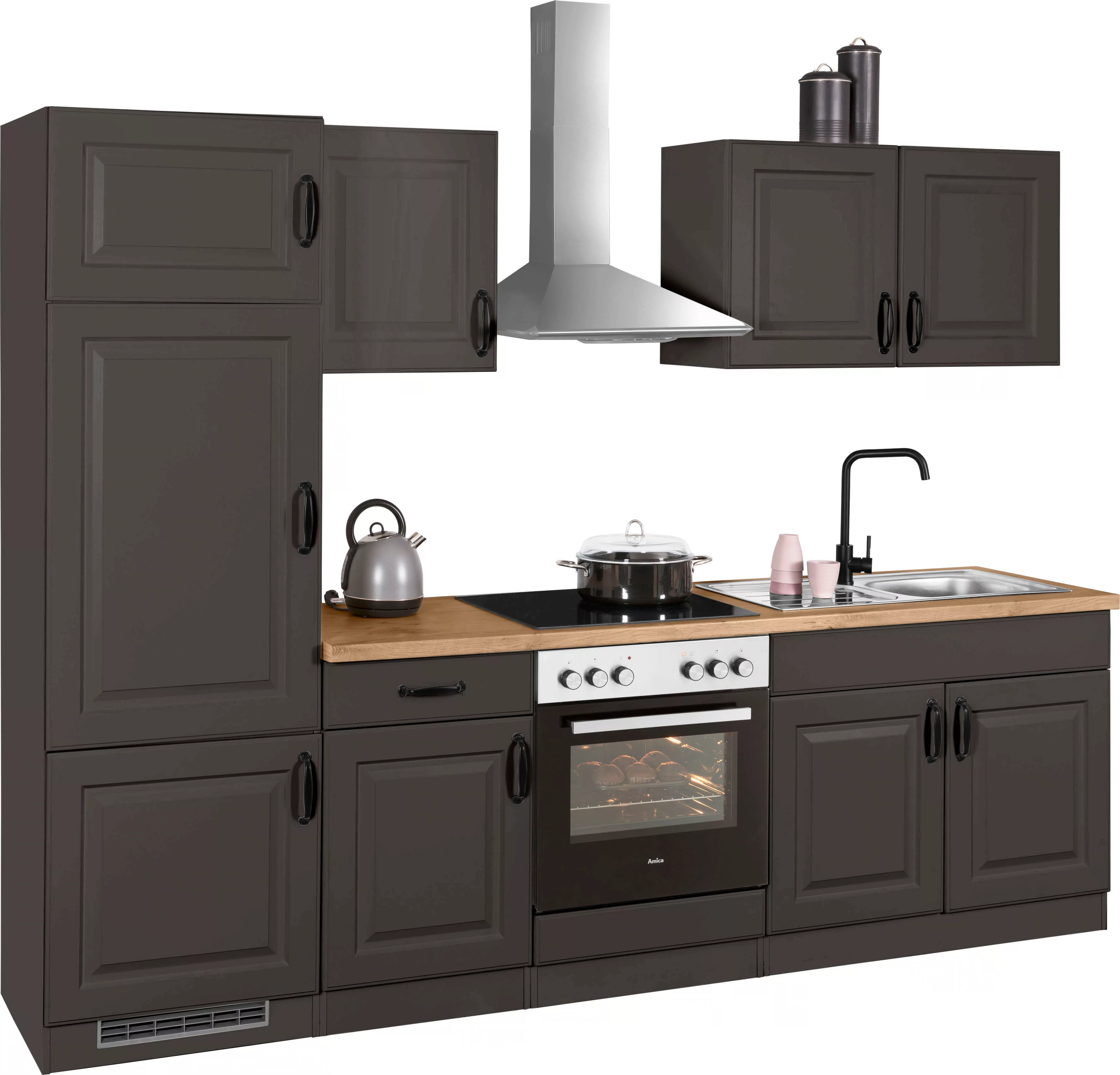 wiho Küchen Küchenzeile "Erla", mit E-Geräten, Breite 270 cm günstig online kaufen