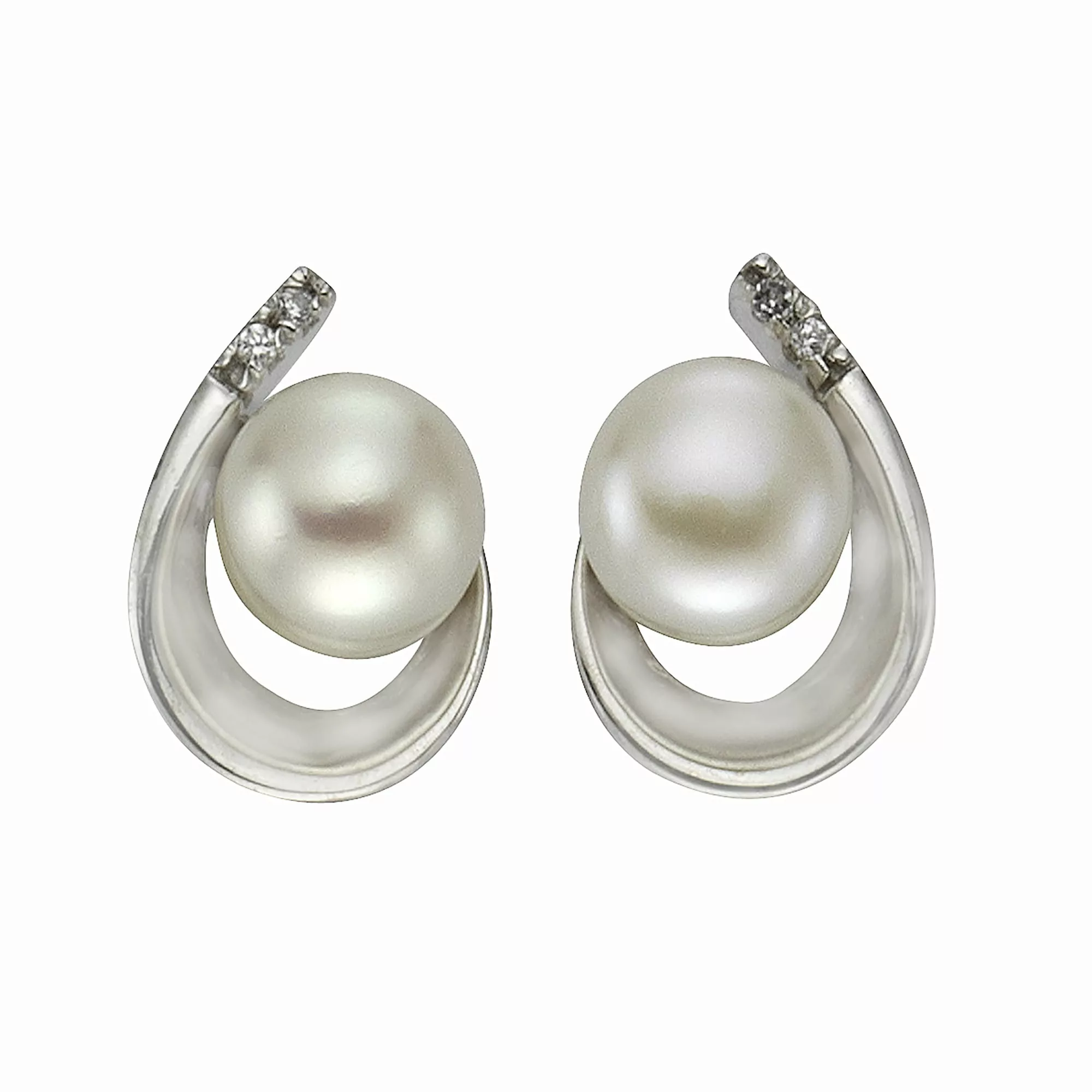 Zeeme Paar Ohrstecker "925 Silber Perle weiß" günstig online kaufen