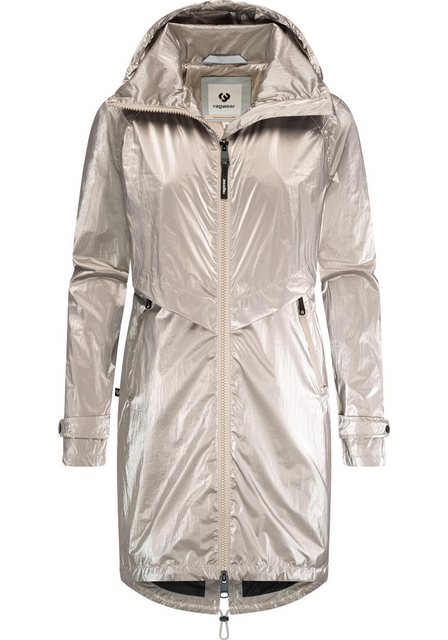 Ragwear Langmantel Frodik Shine oversized Damen Parka im Metallic-Look günstig online kaufen