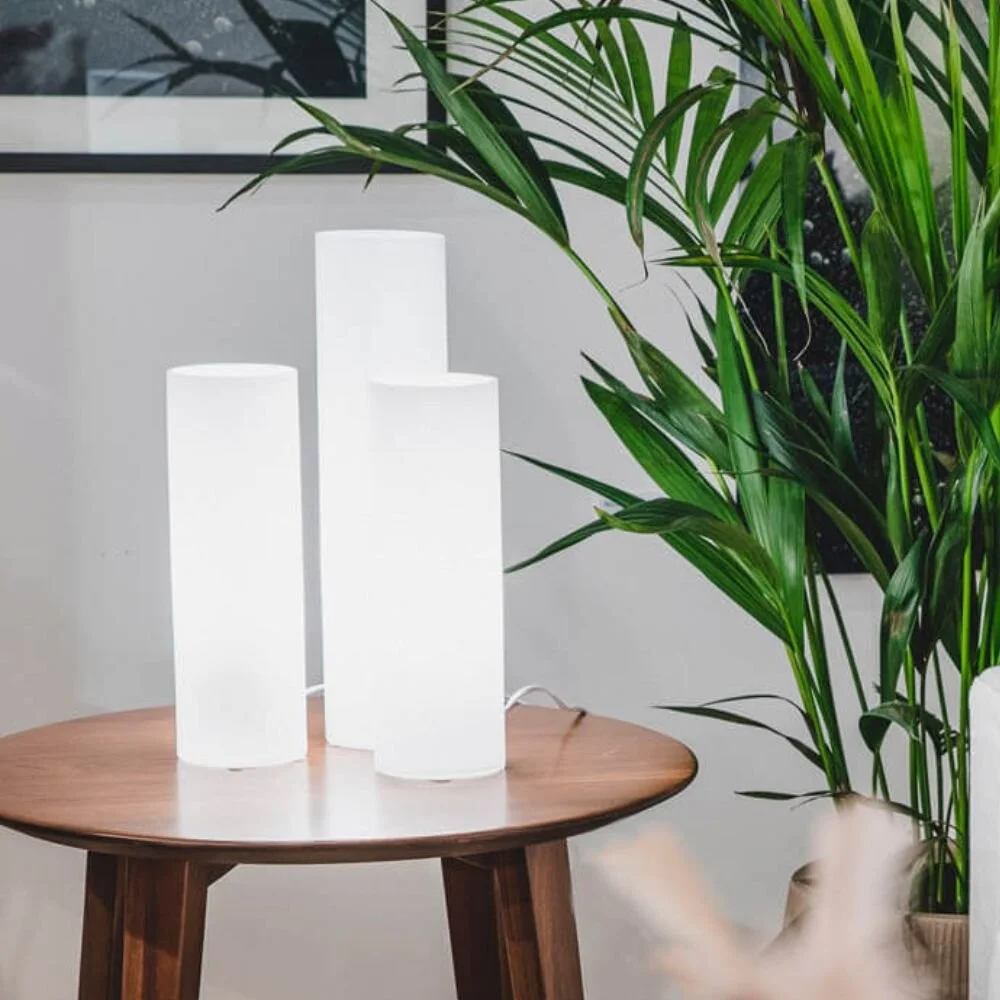 Tischleuchte Flake in Weiß-matt E27 300mm günstig online kaufen