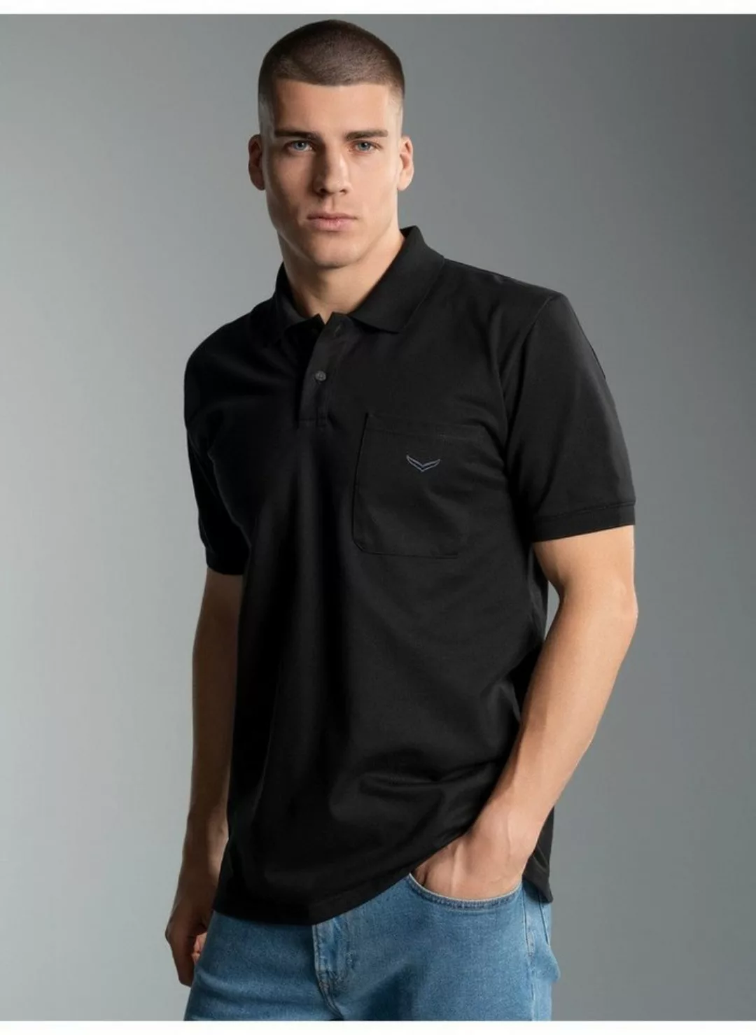 Trigema Poloshirt "TRIGEMA Polohemd mit Brusttasche" günstig online kaufen