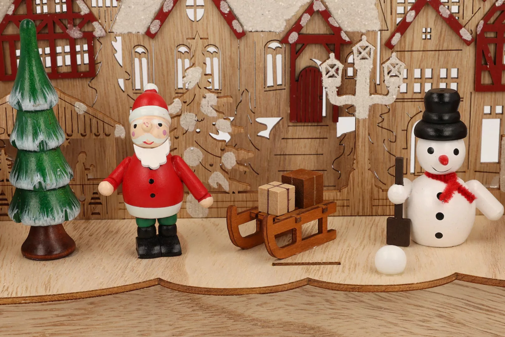 Myflair Möbel & Accessoires LED Schwibbogen »Weihnachtsdeko«, aus Holz, mit günstig online kaufen