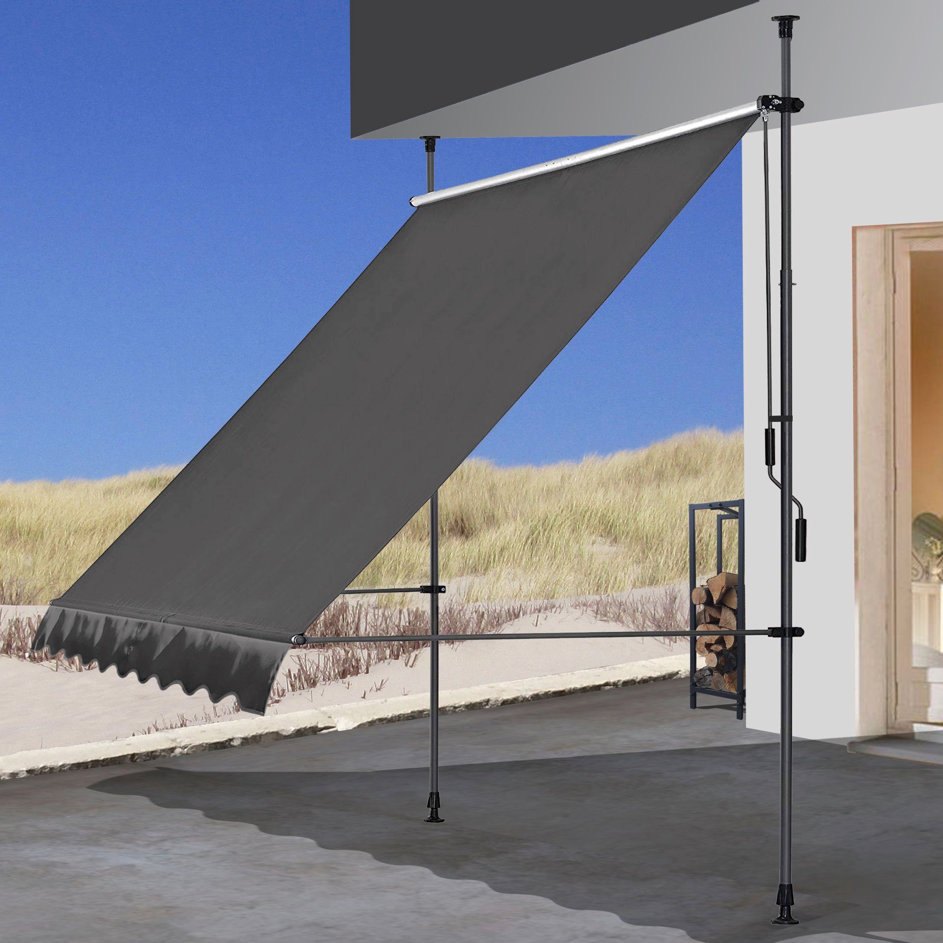 Quick Star Klemmmarkise Klemmmarkise 200x130cm Beige günstig online kaufen