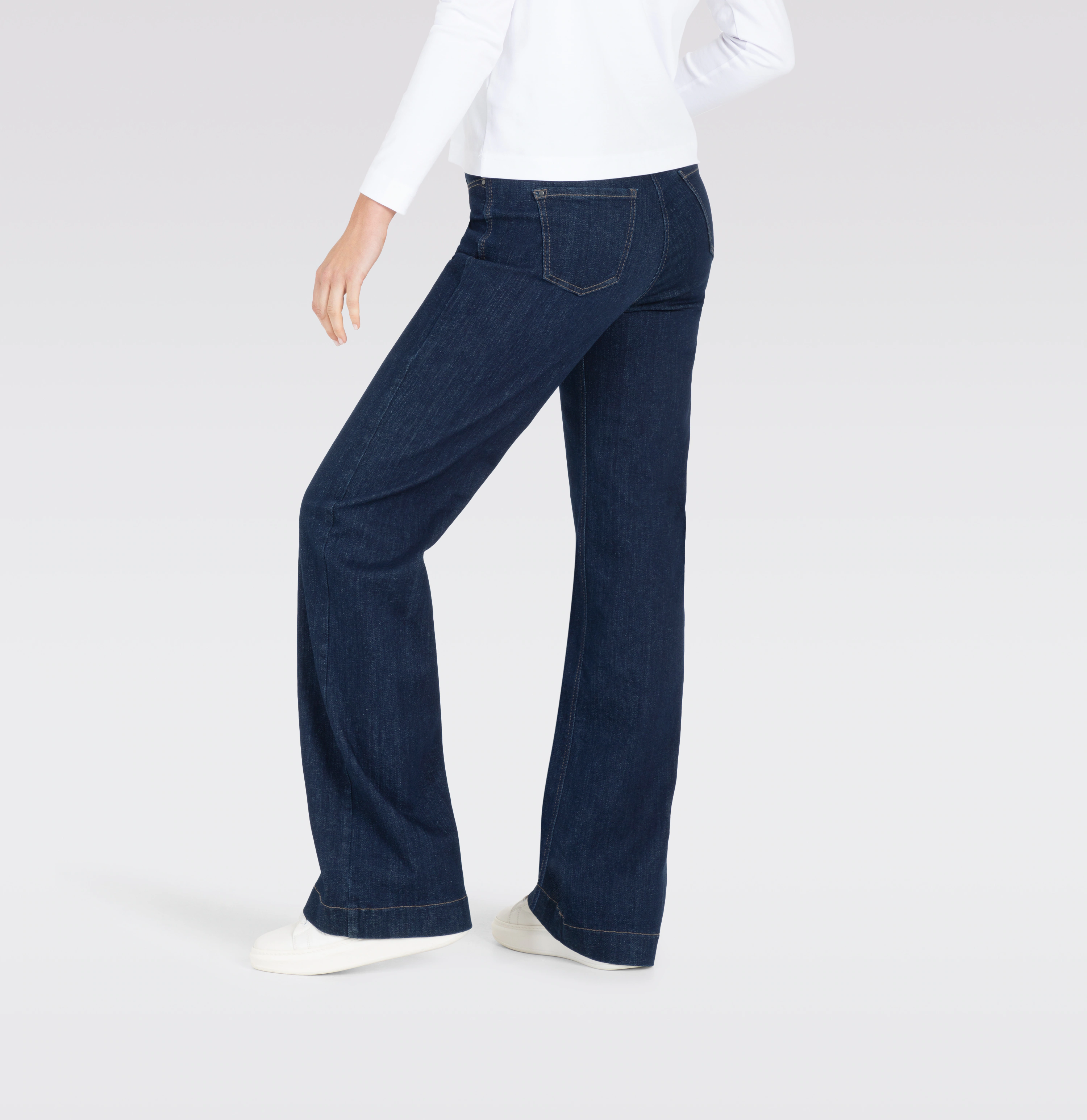 MAC Weite Jeans DREAM WIDE mit weitem Bein - Stretch günstig online kaufen