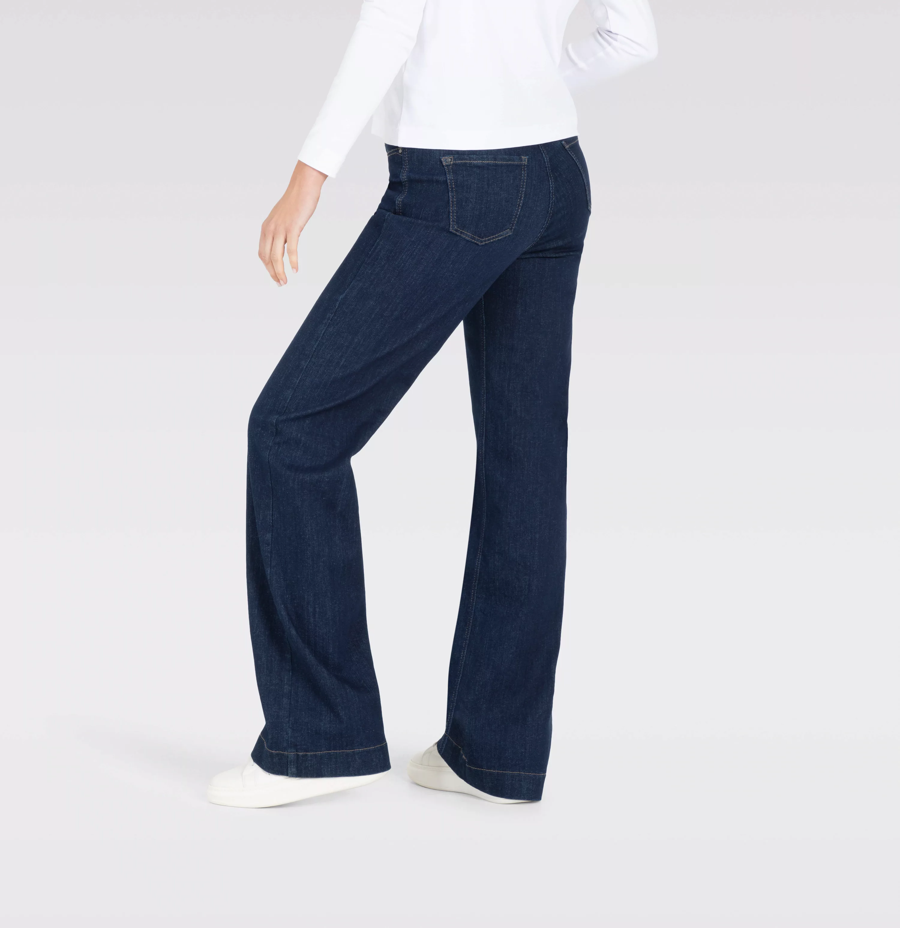 MAC Weite Jeans "DREAM WIDE", mit weitem Bein-Stretch günstig online kaufen