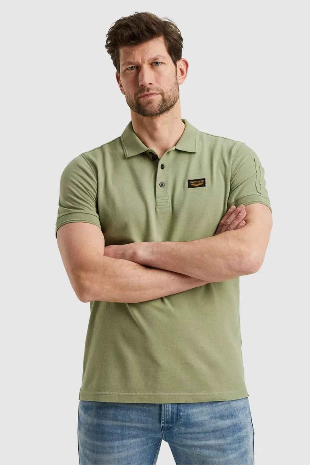 PME Legend Poloshirt Trackway Grün - Größe XL günstig online kaufen