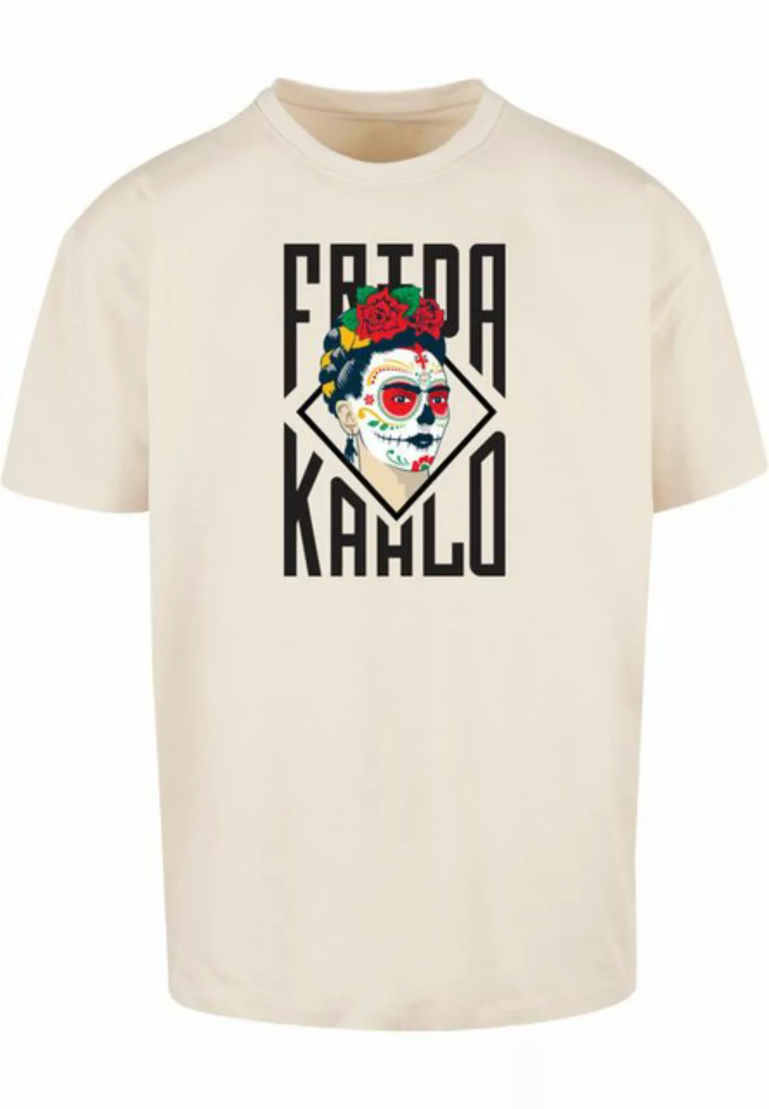 Merchcode T-Shirt Merchcode Herren Frida Kahlo - Lettering Heavy Oversize T günstig online kaufen