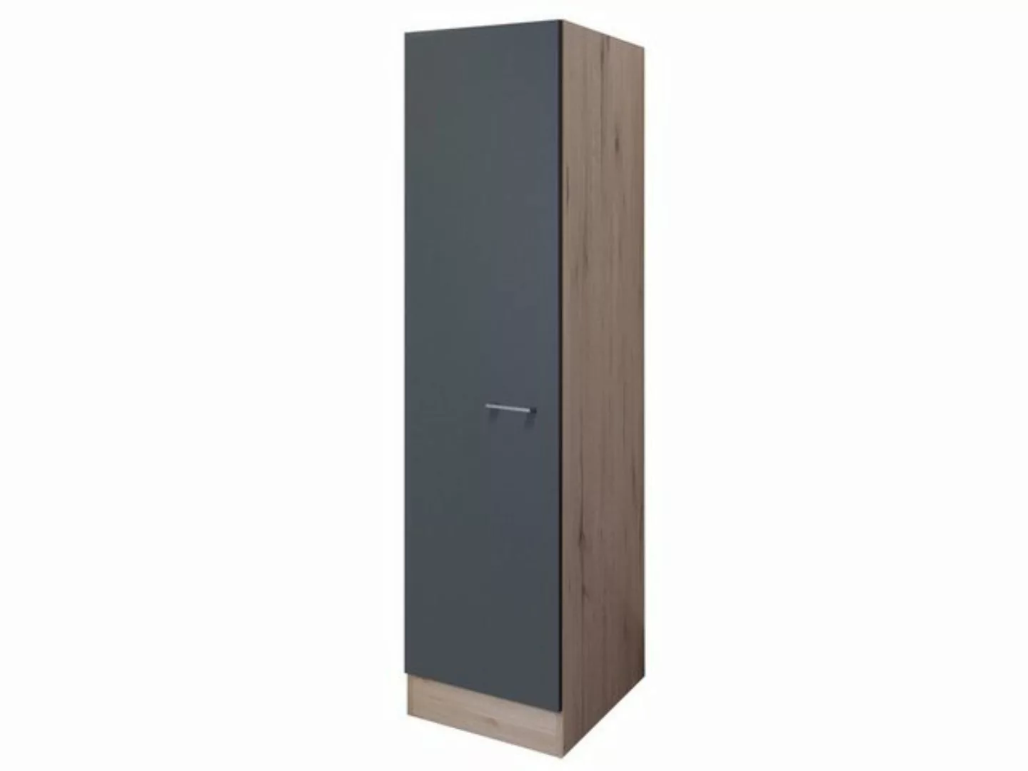 Flex-Well Hochschrank Geschirrschrank - 50 cm breit - Basaltgrau Matt San R günstig online kaufen