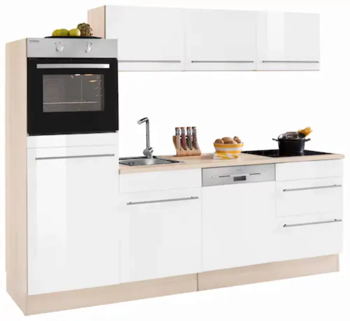 OPTIFIT Küche »Bern«, (Spar-Set), Breite 240 cm, mit E-Geräten, Stärke der günstig online kaufen