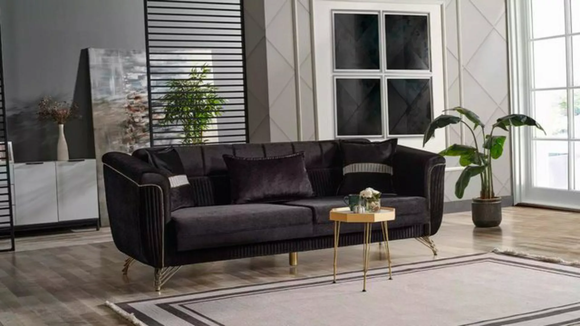 Xlmoebel 3-Sitzer Elegantes Dreisitzer Couch in modernem 3-Sitzer Design 22 günstig online kaufen