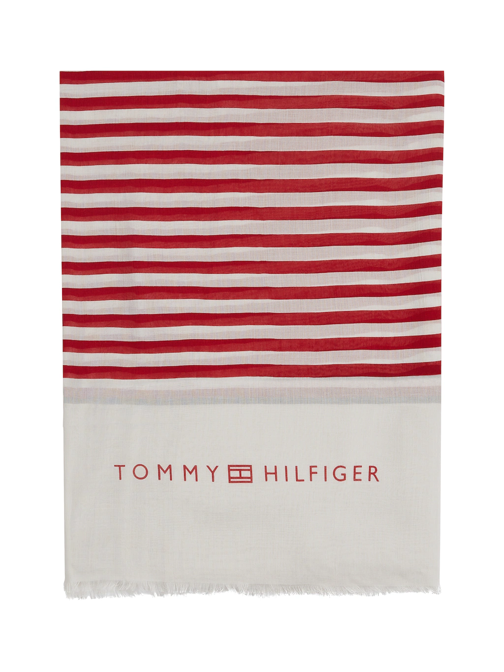 Tommy Hilfiger Schal "ESSENTIAL FLAG SCARF", Mit Streifenmuster und Farbdet günstig online kaufen