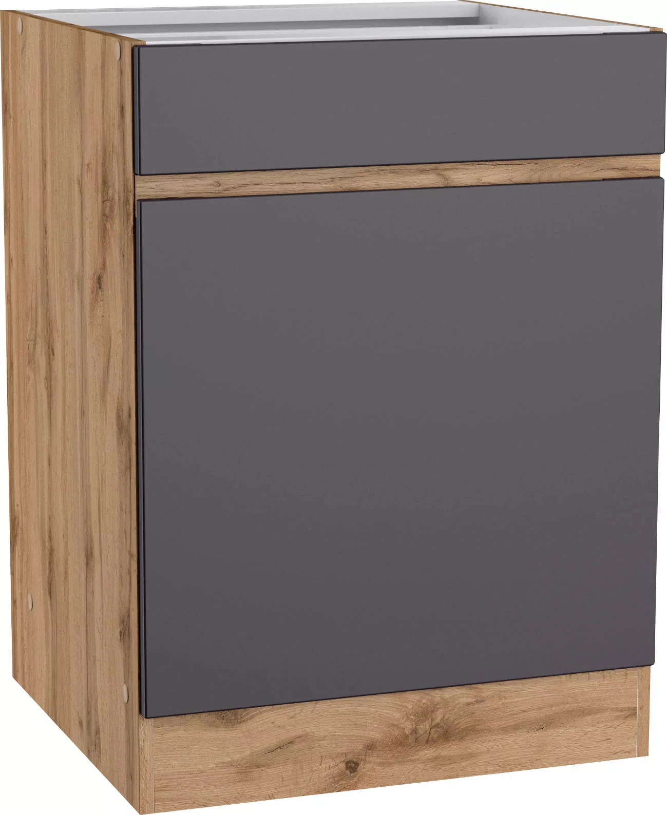 KOCHSTATION Unterschrank "KS-Riesa", Breite 60 cm, MDF-Fronten günstig online kaufen