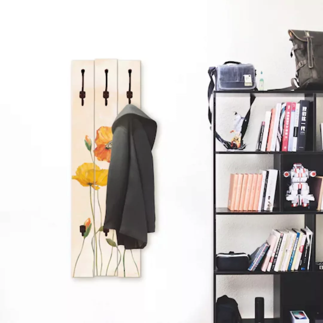 Artland Garderobenleiste "Bunte Mohnblumen", teilmontiert günstig online kaufen