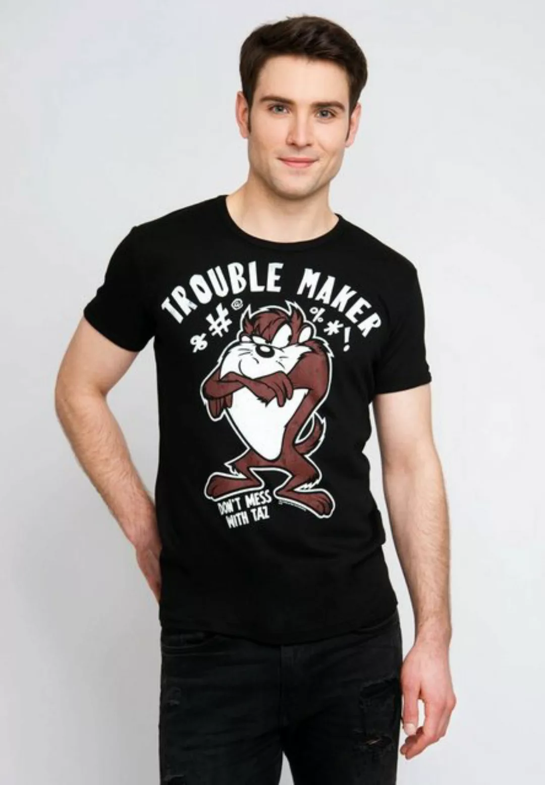 LOGOSHIRT T-Shirt "Looney Tunes - Taz - Trouble Maker", mit tollem Taz-Prin günstig online kaufen