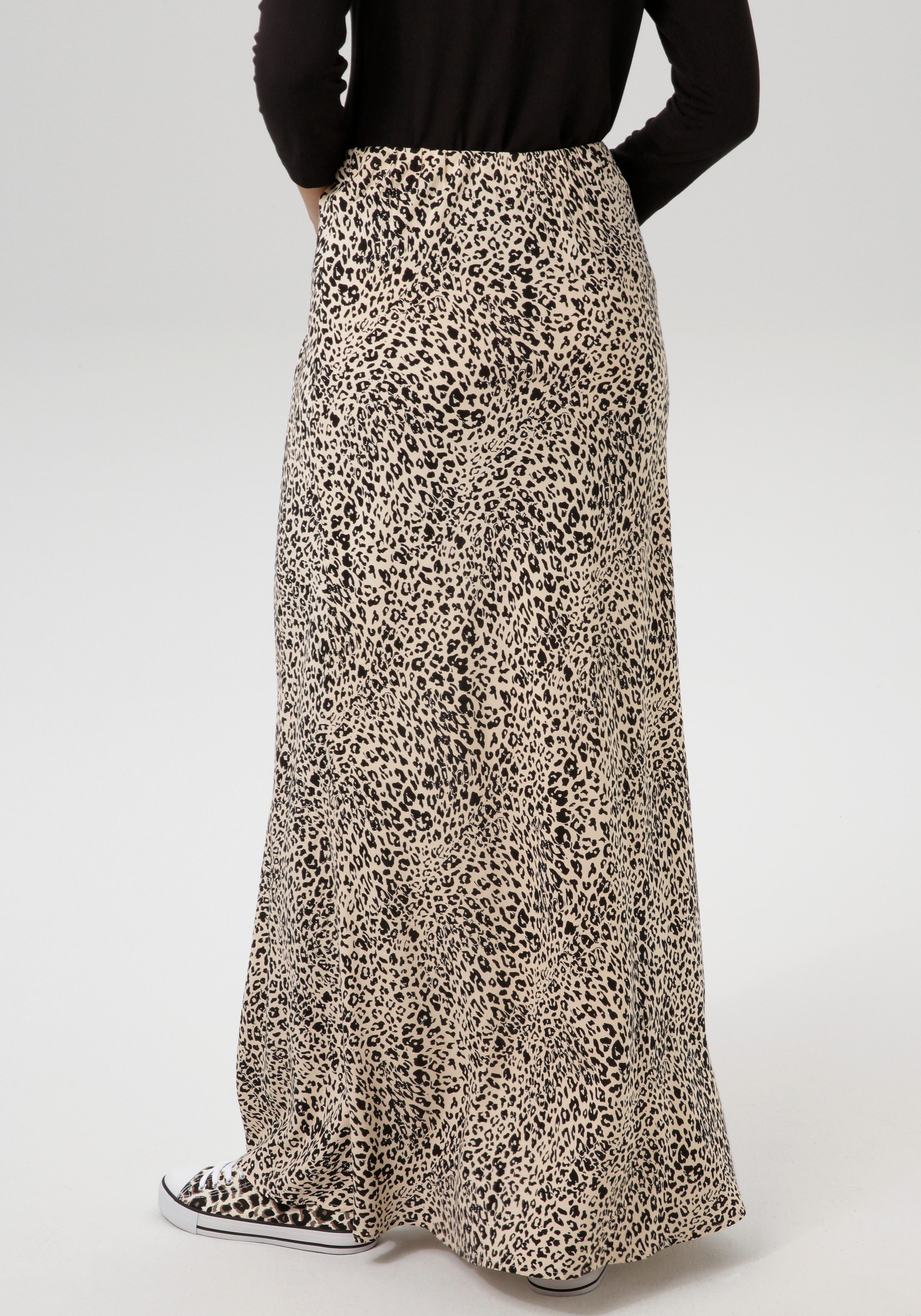 Aniston CASUAL Maxirock, mit trendigem Animal-Print günstig online kaufen