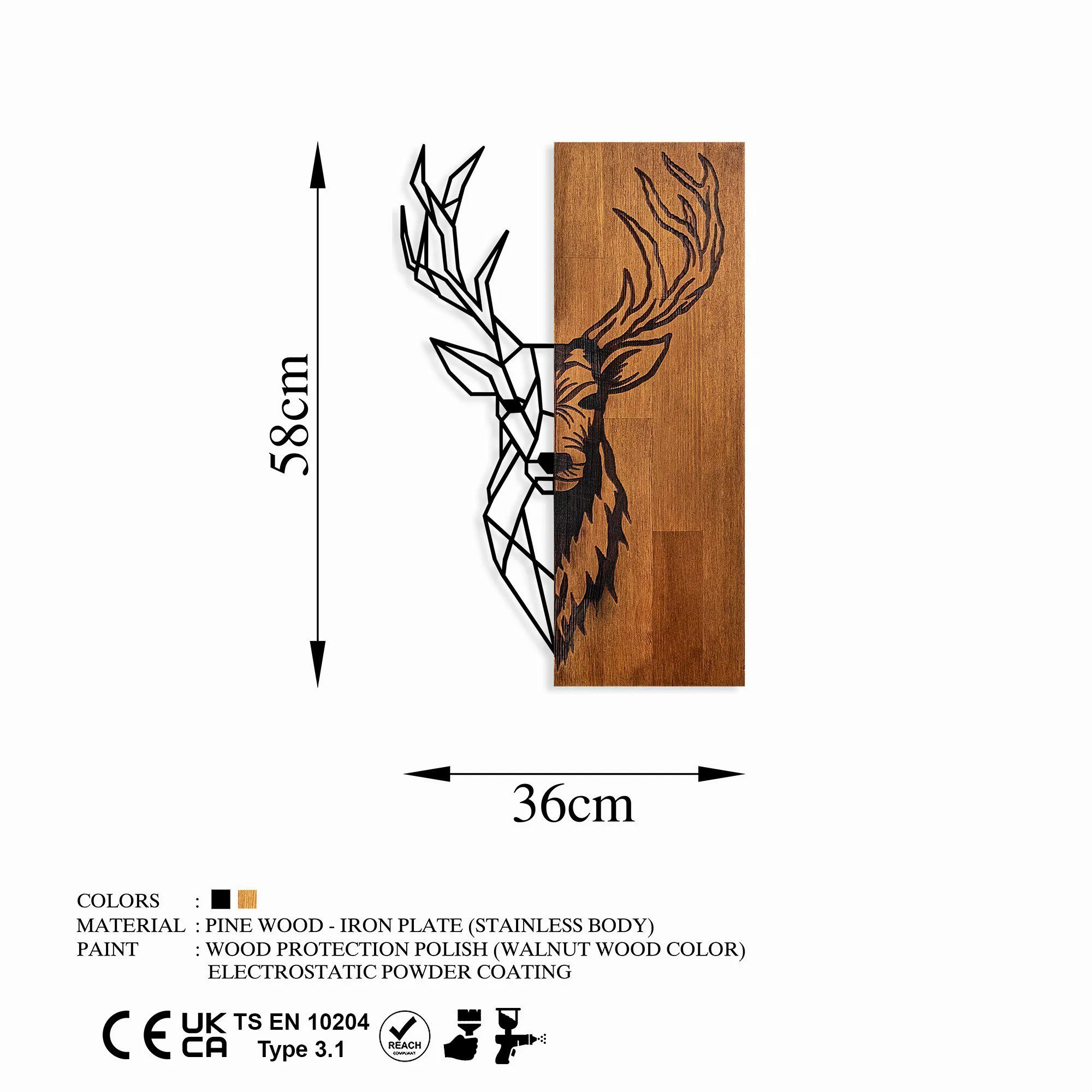 Wallity Wanddekoobjekt 100% WOODEN (Thickness: 3 günstig online kaufen