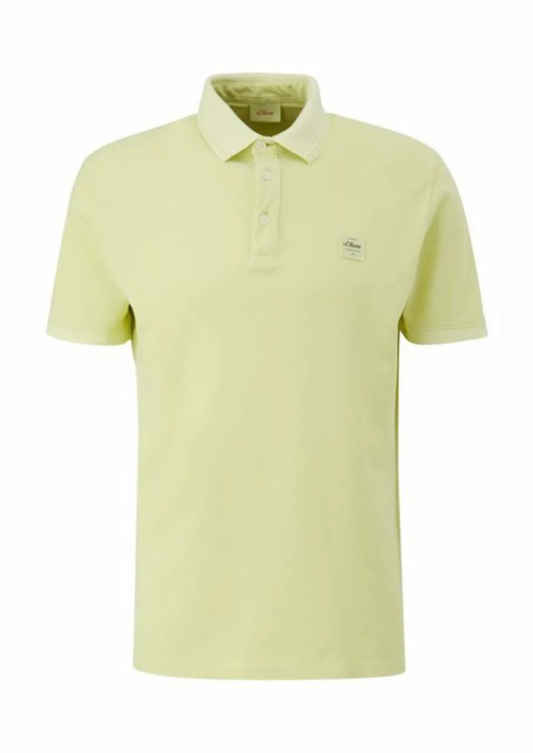 s.Oliver Poloshirt Poloshirt mit Logo-Patch Garment Dye, Label-Patch günstig online kaufen