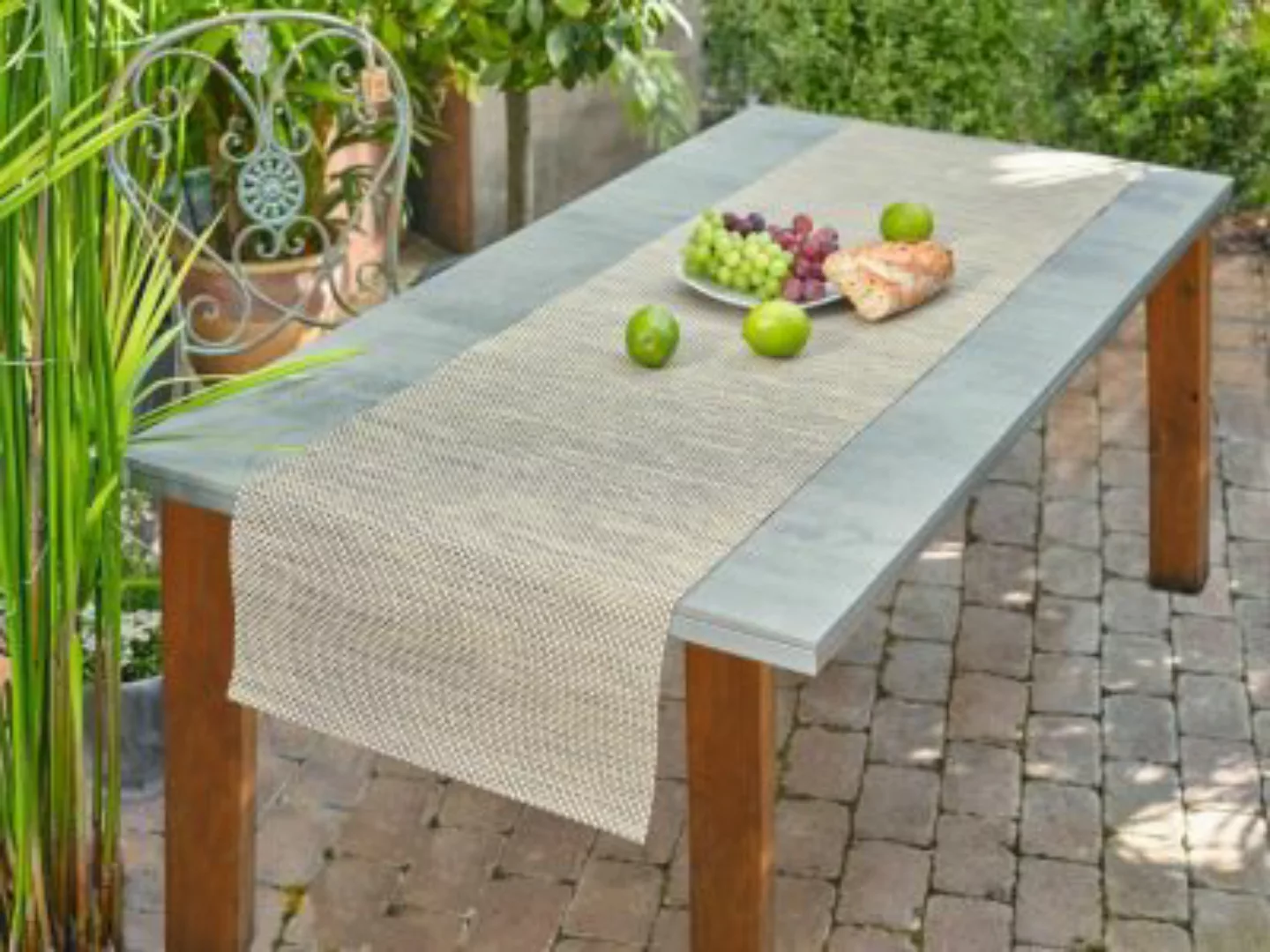 HOME Living Tischläufer SPAR-SET 2x Struktur Tischläufer beige günstig online kaufen