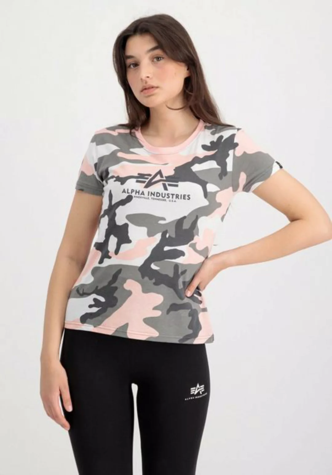 Alpha Industries T-Shirt ALPHA INDUSTRIES Women - T-Shirts New Camo Basic T günstig online kaufen
