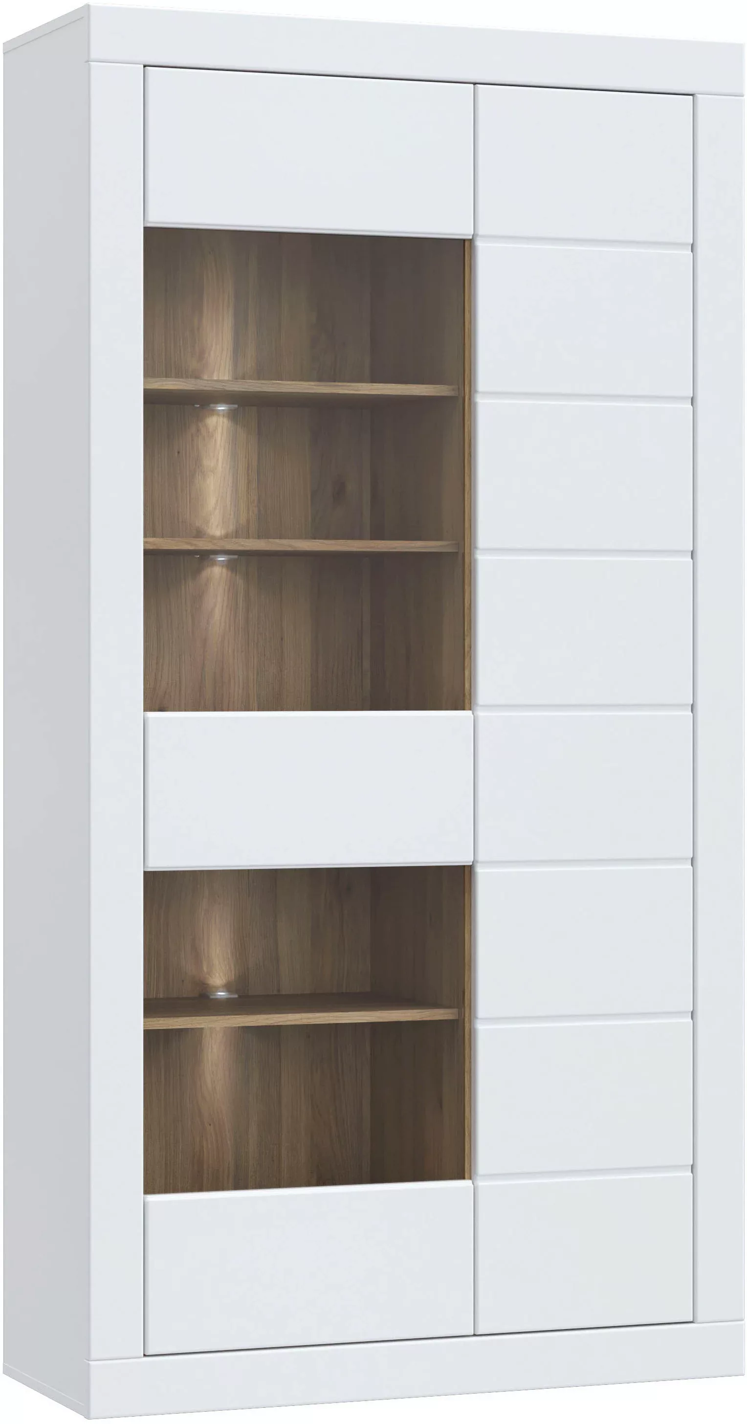 FORTE Vitrine "Lefkadas, Breite 101cm, Höhe 196cm", Highboardvitrine, griff günstig online kaufen