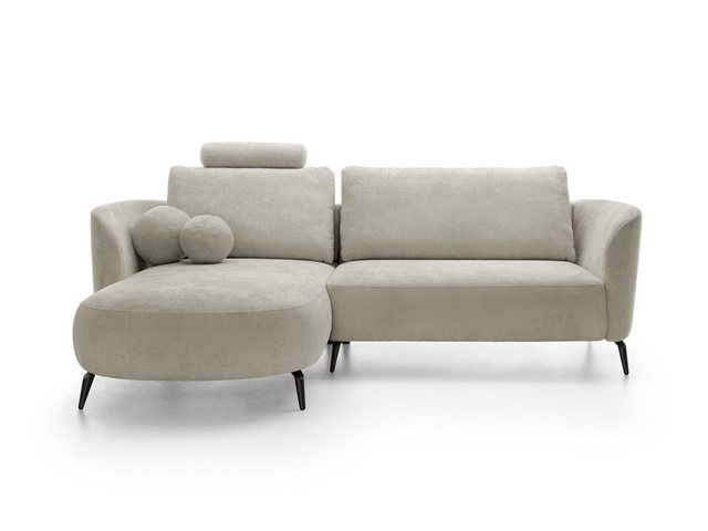 Goldstoff Ecksofa Zenit – L-förmiges Sofa mit Schlaffunktion, Stauraum & De günstig online kaufen