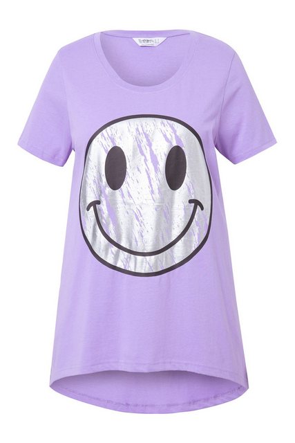 Angel of Style Rundhalsshirt T-Shirt A-Linie Metallic-Smiley günstig online kaufen