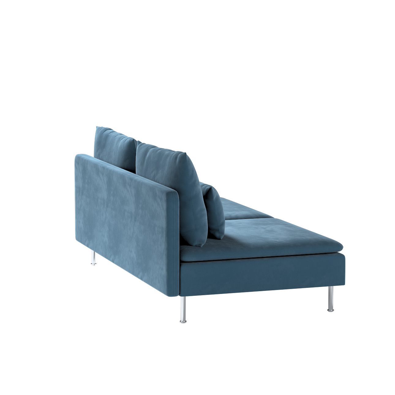 Bezug für Söderhamn Sitzelement 3, blau, Bezug für Sitzelement 3, Velvet (7 günstig online kaufen