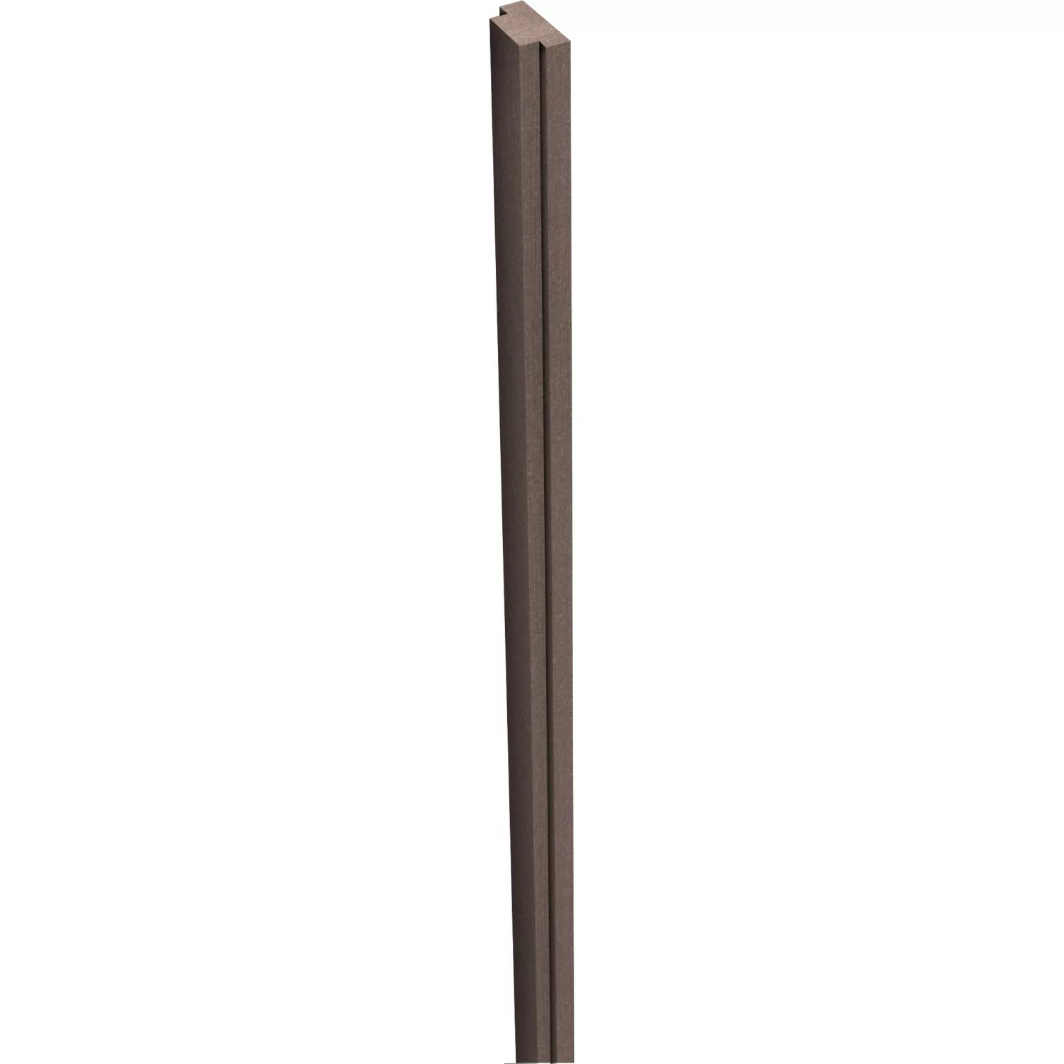 GroJa Solid Steckzaun Pfostenabdeckleiste 2,9 cm x 1,5 cm x 190 cm Terra günstig online kaufen