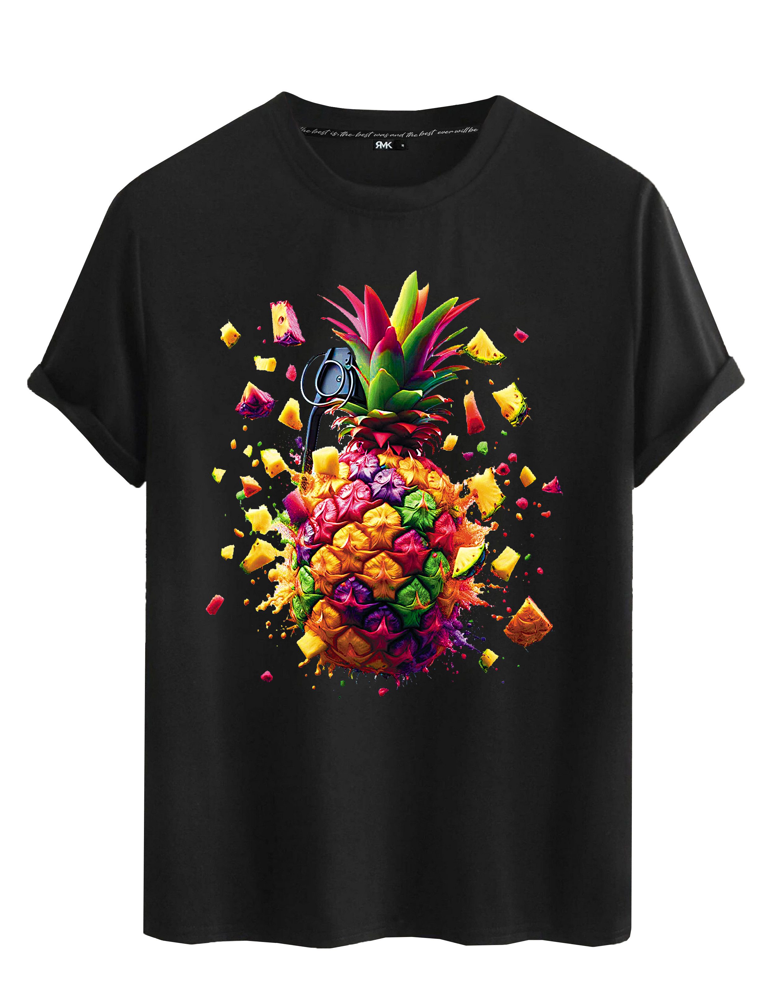 RMK T-Shirt Herren Shirt Basic Rundhals günstig online kaufen